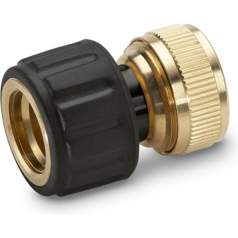 Латунный коннектор KARCHER с аквастопом 1/2''